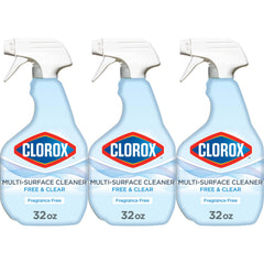 Clorox Free & Clear spray bottle for versatile all-surface cleaning.