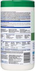 Clorox Healthcare Hydrogen Peroxide Wipes back-pack highlights label details