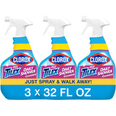 Clorox Plus Tilex Daily Shower Cleaner bottle with spray trigger for quick maintenance.