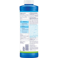 CLOROX Pool&Spa algaecide label closeup with clear instructions
