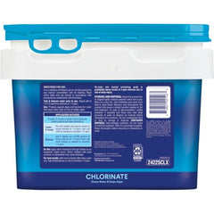 XtraBlue tablets dispensed into skimmer for steady dosing.