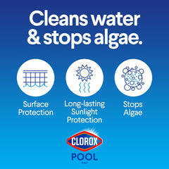 XtraBlue tablets dissolve to maintain clear water and sanitizer.