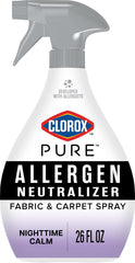 Clorox PURE Allergen Neutralizer bottle with Nighttime Calm for fabrics and allergens.