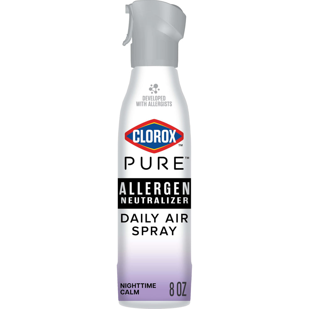 Clorox PURE Allergen Neutralizer bottle with Nighttime Calm, reducing common indoor allergens