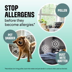 Label highlights Aller-Fresh technology on Clorox Pure Allergen Neutralizer.