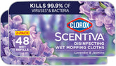 Clorox Scentiva wet mop pad with lavender-jasmine scent for fresh floors