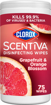 Clorox Scentiva canister front with grapefruit-orange blossom scent for freshness