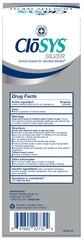 CloSYS label with ADA Seal on display signals trusted enamel-supporting fluoride protection.