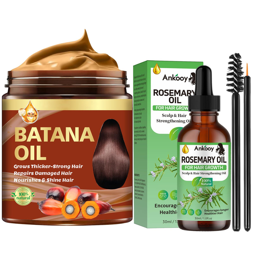 CLOTHES OF SKIN Batana oil hair mask bottle nourishes and repairs hair.