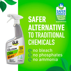 CLR multi surface cleaner on stainless steel and glass delivers a bright finish.