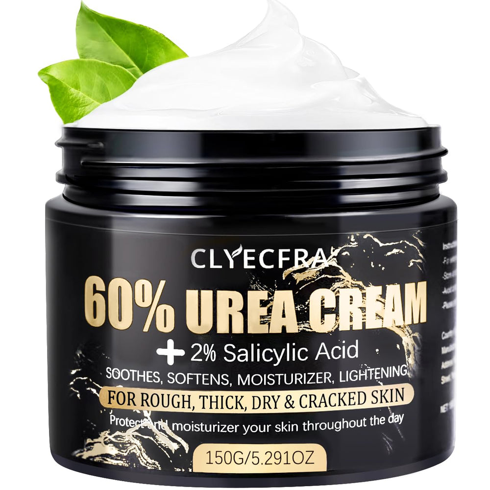 Clyecfra 60% urea cream bottle delivers deep hydration for dry skin