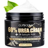 Clyecfra 60% urea cream bottle delivers deep hydration for dry skin