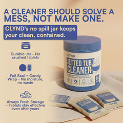CLYND jets clear after cleaning, showing renewed jet flow.