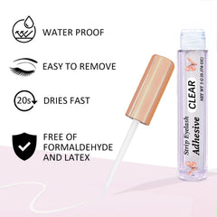 CMNRO latex-free eyelash adhesive is gentle on sensitive eyes.