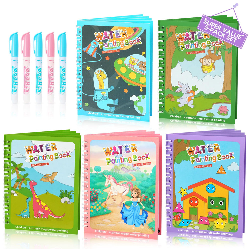 CMTOOP water coloring book animals for mess-free toddler painting and quiet play