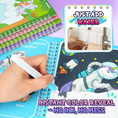 CMTOOP water coloring book vehicles for color on the go