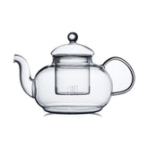 CNGLASS glass teapot with removable infuser for blooming tea brewing.