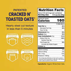 Coach's Oats cracked n toasted oats bowl showing richer texture and flavor.