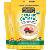 COACH'S OATS Organic Oatmeal two-pack in a kitchen, ideal for quick, wholesome breakfasts.