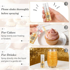 Cobakey glitter spray enhances drinks with luxurious sparkle.