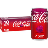 Coca-Cola Cherry can pack shot for instant refreshment at home.