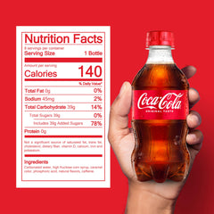 Coca-Cola chilled bottle on ice ready to enjoy with meals.
