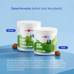Coco and Luna Grass Burn Spot Soft Chews close-up of chews, highlighting enzyme blend for lawn care.