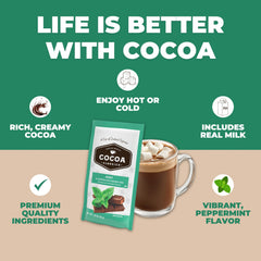 COCOA CLASSICS gluten-free, kosher dairy certified ingredients ensure confidence.