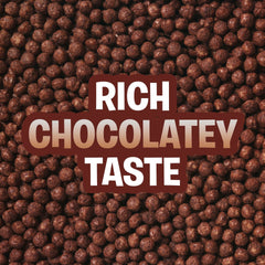 Cocoa Puffs chocolatey crisp puffs deliver a playful crunch.