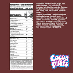 Cocoa Puffs whole grain serving image, a source of 16g per serving