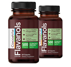 CocoaVia Cardio bottle front with capsules for daily heart health support.