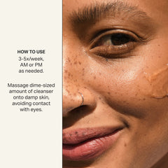 Cocokind Hibiscus acids exfoliation close-up refining texture.