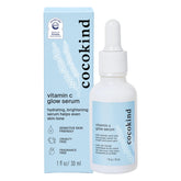 Cocokind Vitamin C Glow Serum bottle highlights branding and brightening potential.