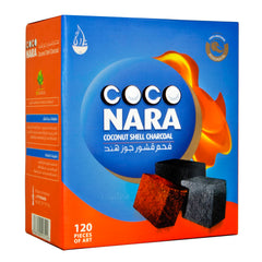 CocoNara hookah natural-charcoals 120-count for clean burning and longer sessions.