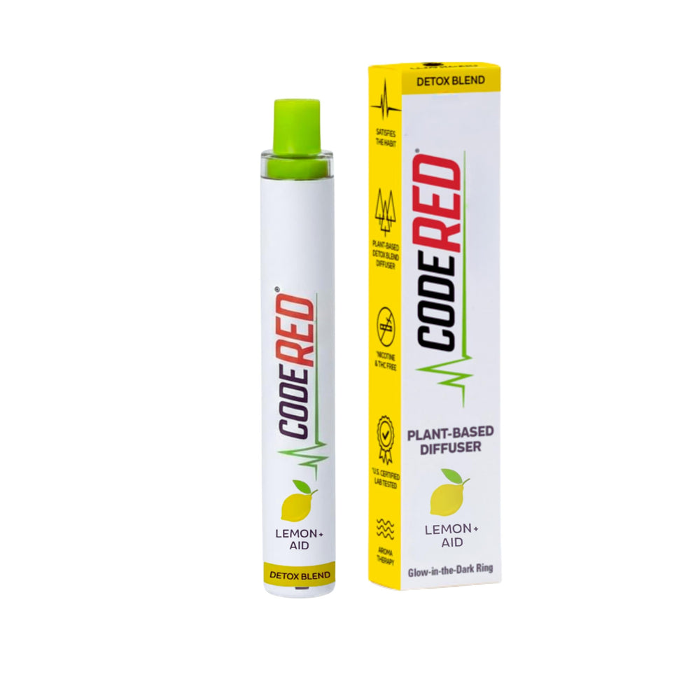 Code Red V-Aid Diffuser Pen front view for portable aromatherapy on the go.