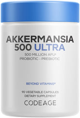 Codeage Akkermansia Ultra bottle supports a daily probiotic routine.