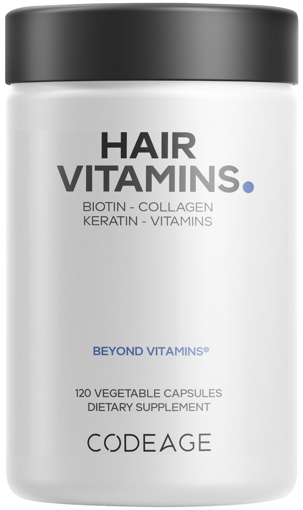 Codeage Hair Vitamins 10000mcg biotin capsules for daily nourishment