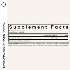 Codeage Liposomal Glutathione capsules close-up highlighting high-potency delivery.