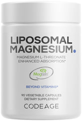 Codeage Liposomal Magnesium L-Threonate bottle shown for daily brain support