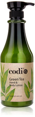 CODi Hand and Body Lotion with green tea scent nourishes dry skin