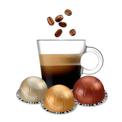 Coffee Capsules Vanilla Caramel Hazelnut pack shot for convenient single-serve brewing.