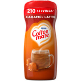 Coffee Mate Cafe Collection Caramel Macchiato pack shown for six-pack convenience.