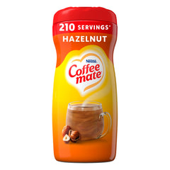 Coffee-mate Hazelnut Powdered Creamer package front for easy flavor boost