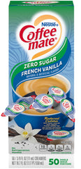 Coffee-mate sugar-free French vanilla single-serve creamer for on-the-go flavor