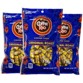 Coffee Rio Original Roast caramel candies in a three-pack, ideal for office sharing.