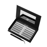 Cofier glue-free wispy lash clusters, 80 pcs, 10-18mm, for quick DIY lash looks