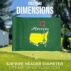 CoGolfing Major Golf Flag Mini, fade-resistant nylon, withstands sun and rain for longer use.