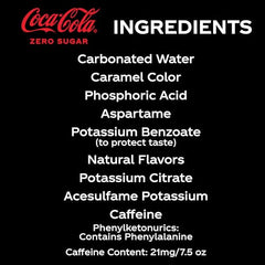 Coke Zero Sugar mini-can ice-cold presentation highlights peak refreshment.