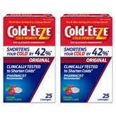 Cold-Eeze natural cherry zinc lozenges bottle for on-the-go cold relief.