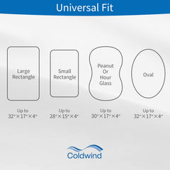 Coldwind quilted soft surface is gentle on baby skin.